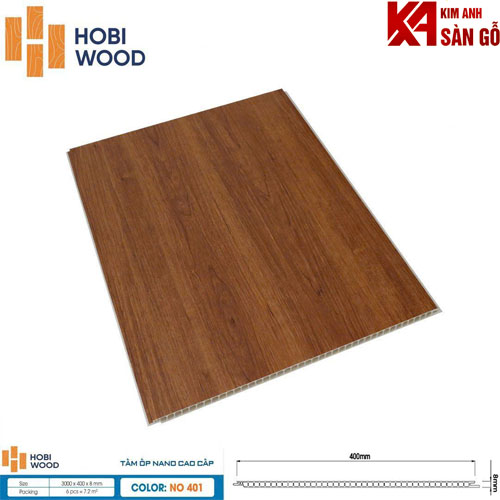 Tấm Ốp Tường Nano Hobi wood NO 401